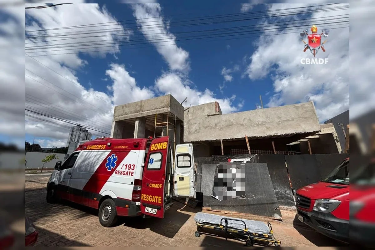 Homem sofre choque elétrico em obra no Guará e é levado ao hospital